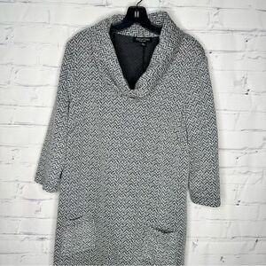 ‎Perceptions XL black, gray & white dress